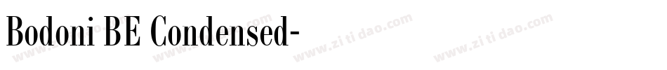 Bodoni BE Condensed字体转换